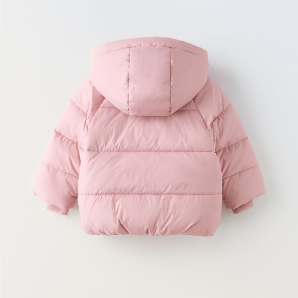 Zara Snap Button Quilted Coat - Picture 2 of 6